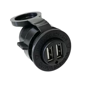 12V-24V Dual USB Charger Socket