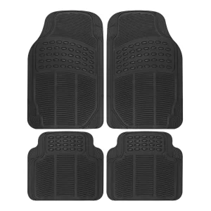 4-Piece Universal All-Weather Rubber Floor Mats