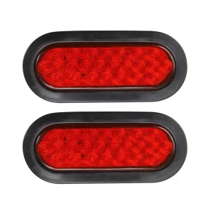 6-Inch Oval LED Trailer Tail Lights Pair