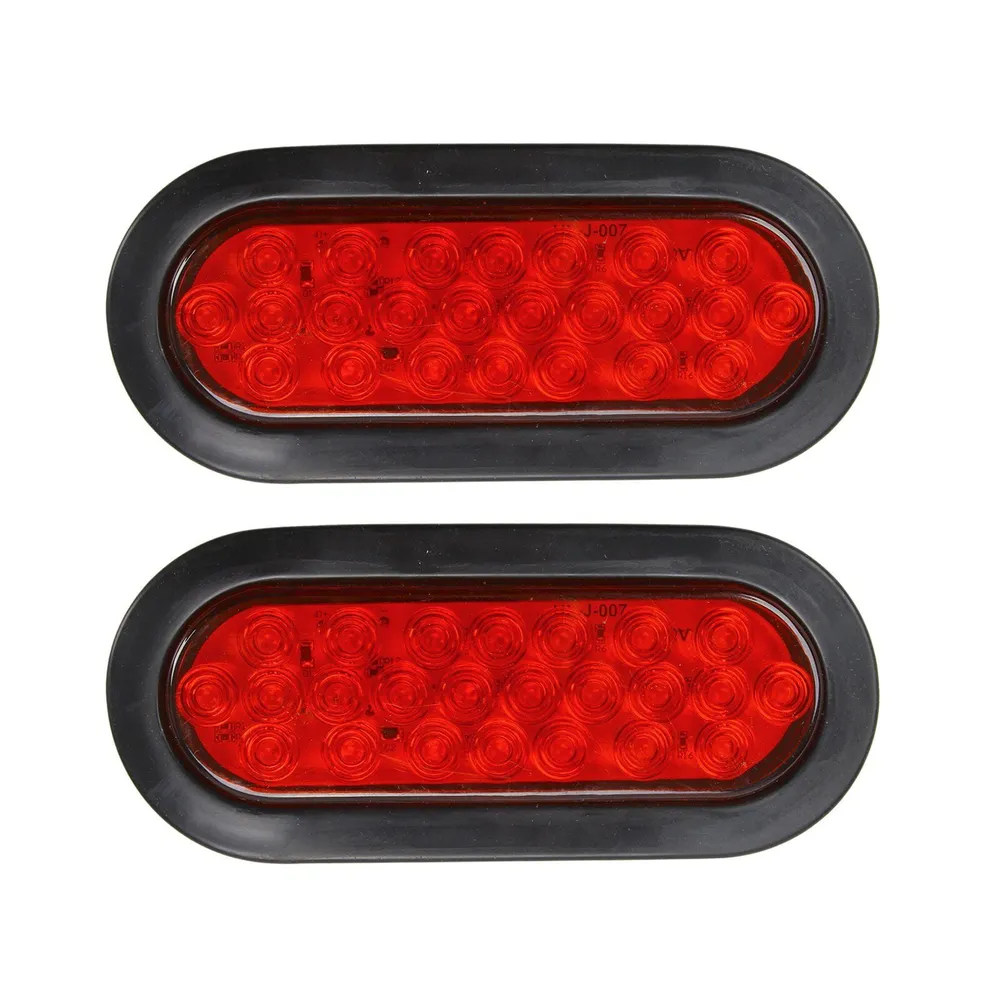 6-Inch Oval LED Trailer Tail Lights Pair