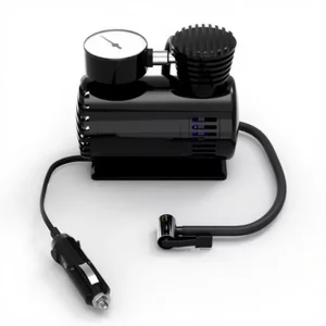 Portable 12V Air Compressor with Pressure Gauge