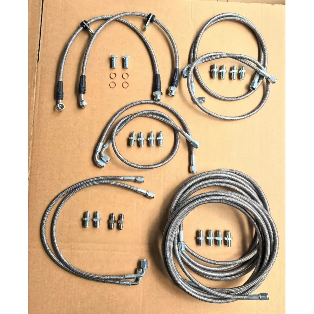 Universal Stainless Steel Braided Brake Hose Kit